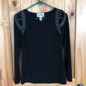 Joseph Ribkolf long sleeve black shirt.